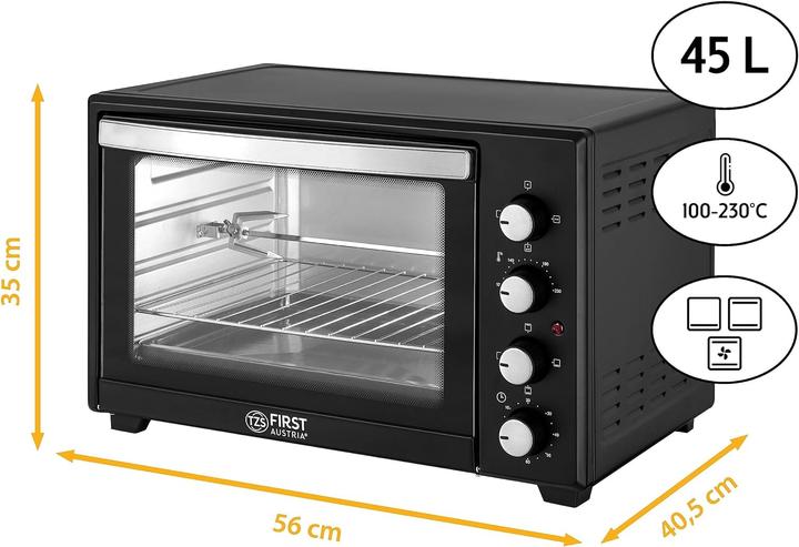 Actual product image TZS First Austria Mini oven 2000 Watt
