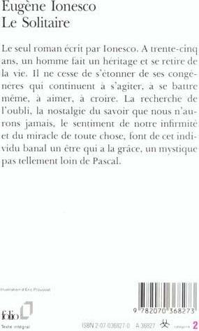 Produktbild Le solitaire (Französisch, Ionesco Eugène, 1989)