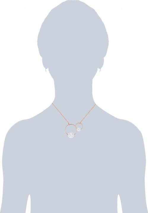 Produktbild Lulu & Jane Damen Metall-Legierung Muschelkernperle roségold 41,5 cm Basiskette + 5,0 cm Verlängerung - 29703 (Metall-Legierung, 41.5 - 46.5 cm)