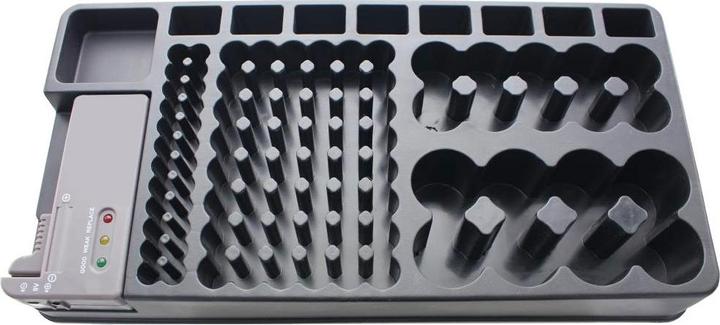 Produktbild AccuCell 2in1-Batterie-Organizer, Universal Akkubox für 1-110 Akku oder Batterien