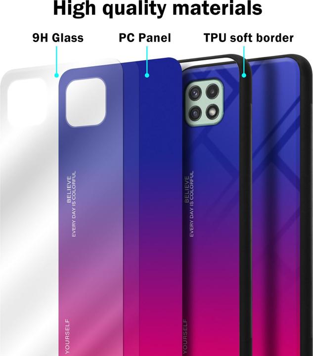 Actual product image Cadorabo TPU 2 colors glass envelope (Samsung Galaxy A22 5G)