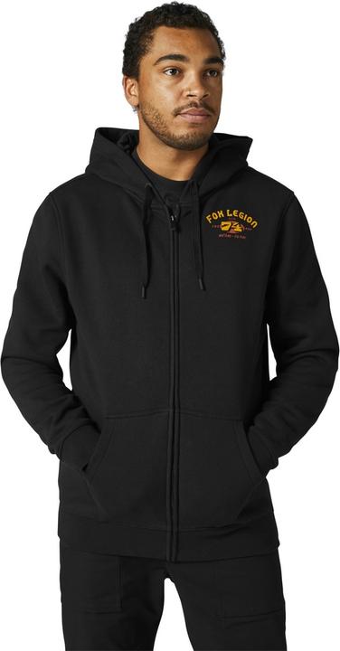 Fox Hoody 22 At Bay Zip Blk L (L)