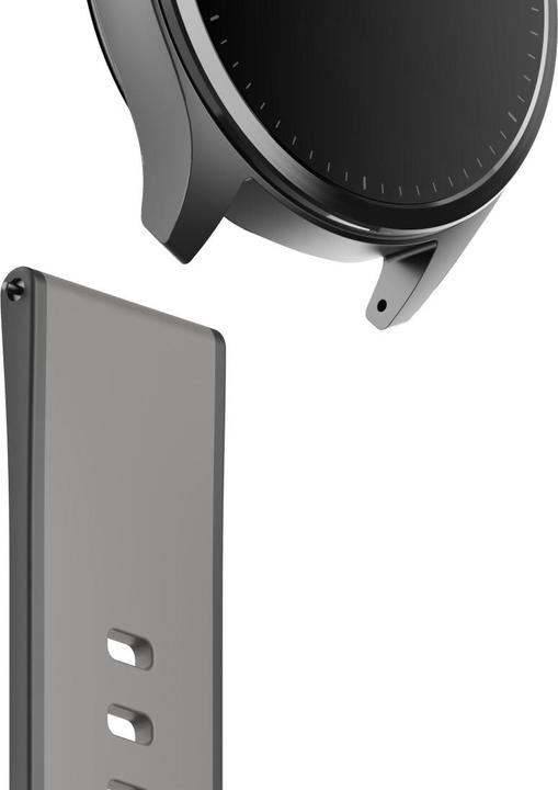 Actual product image Hama Armband zum Wechseln für Smartwatch 9000, Silikon, Anthrazit/Schwarz (Silicone)