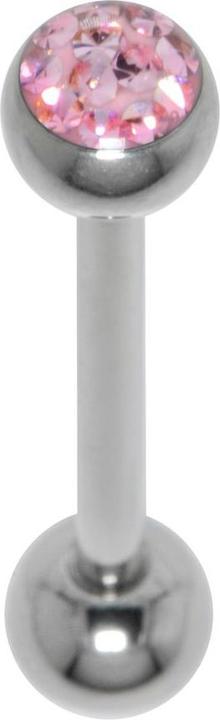 Actual product image Bijouteria Tongue piercing (Surgical steel 316L, Epoxy resin, Crystal)