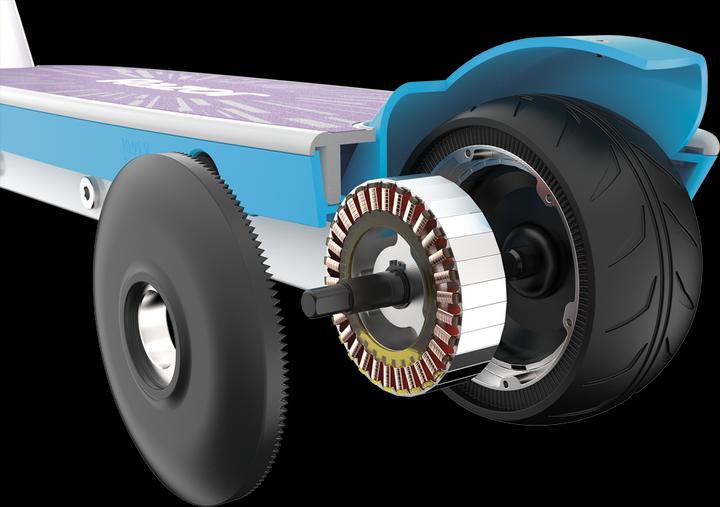 Actual product image Razor E-Scooter E Party Pop White/Purple (12 km/h, 6 km, 80 W)