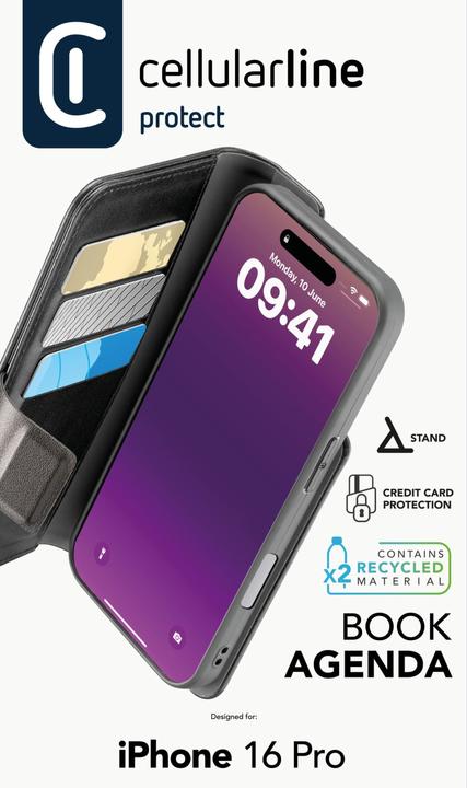 Immagine prodotto Cellularline Agenda del libro 2 (Apple iPhone 16 Pro)