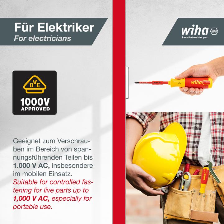 Actual product image Wiha LiftUp Electric (Pozidriv cross recess (PZ))