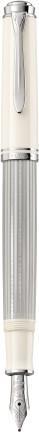 Actual product image Pelikan Fountain Pen M405 Silver-White EF Case (Silver-white, 1 x)