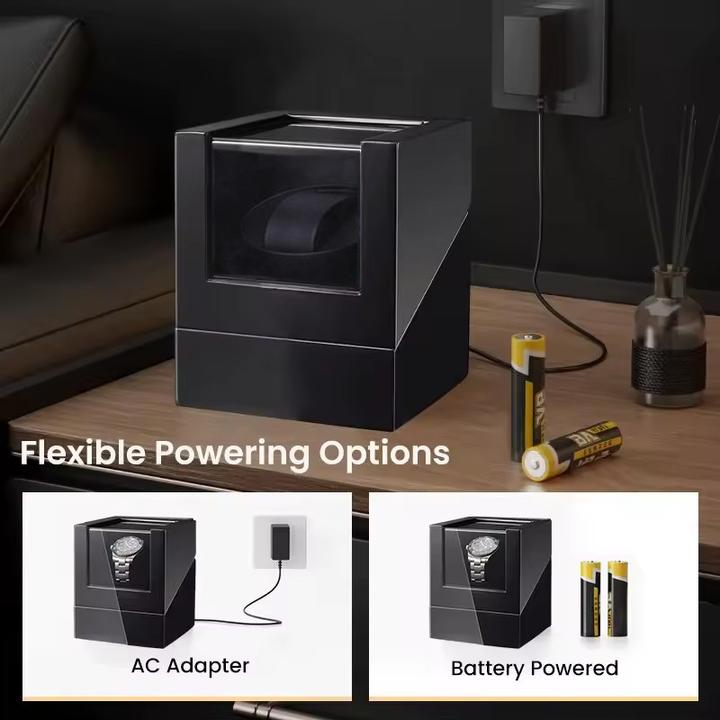 Produktbild Cbx Eleganter Uhrenbeweger für 1 Uhr, Watchwinder Schwarz poliert (1 x)