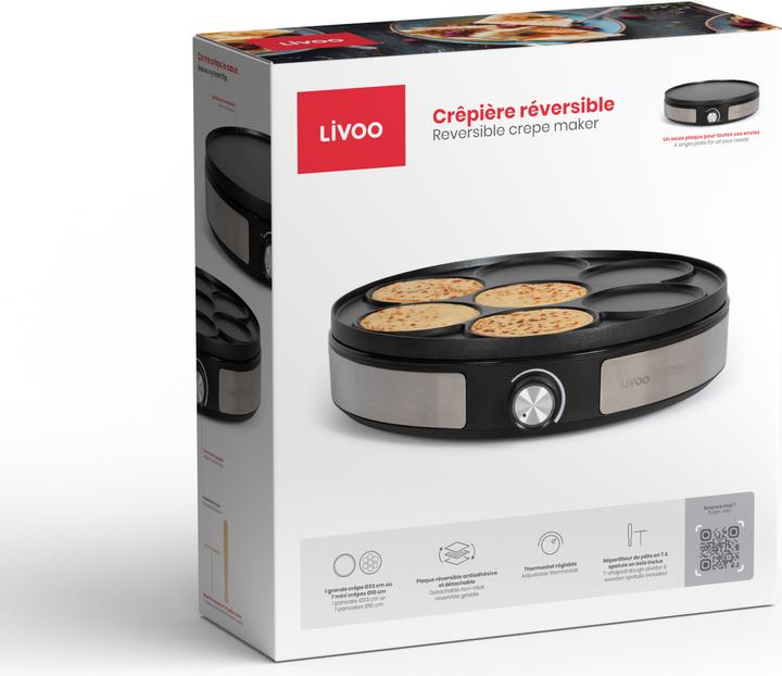 Produktbild Livoo 2-in-1-Crêpepfanne