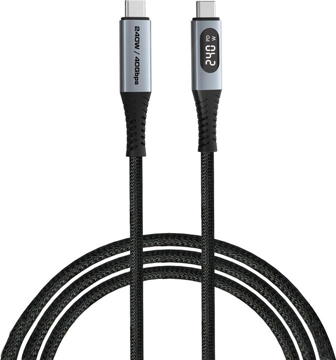 Actual product image Verbatim Sync & Charge USB C to USB C 240W 40 Gbps Display 120 cm (1.20 m, USB 4.0)