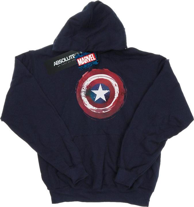 Immagine prodotto Captain America Splatter Shield Felpa con Cappuccio Uomo (M)