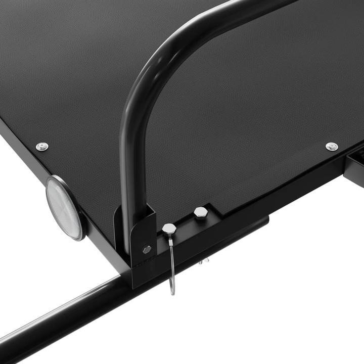 Actual product image VidaXL Fahrradanhänger Cargo Schwarz 135x70x37 cm Eisen, Farbe