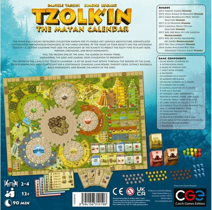 Produktbild Czech games edition CZ025 - Tzolkin: Der Maya - Kalender, Brettspiel, 2-4 Spieler, ab 13 Jahren (DE-Ausgabe) (Deutsch)