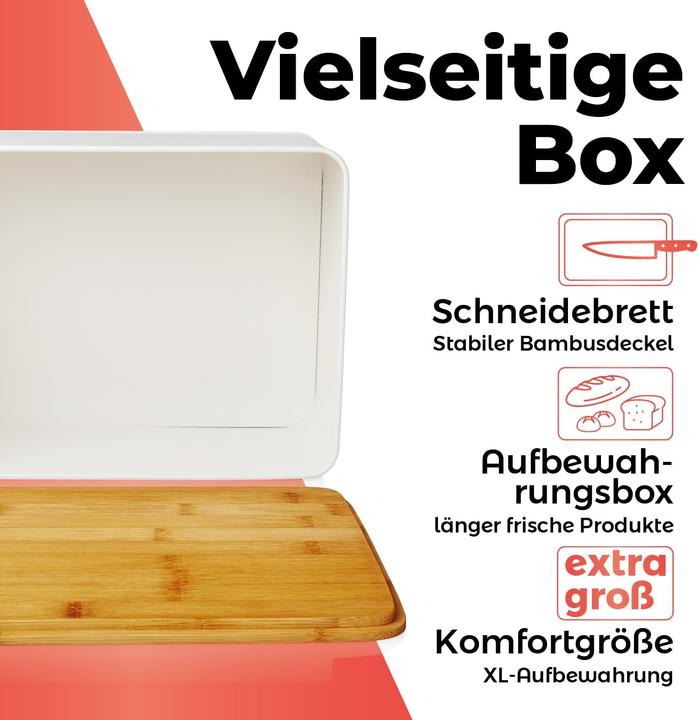 Image du produit Lumaland Cuisine Brotkasten mit Schneidebrett