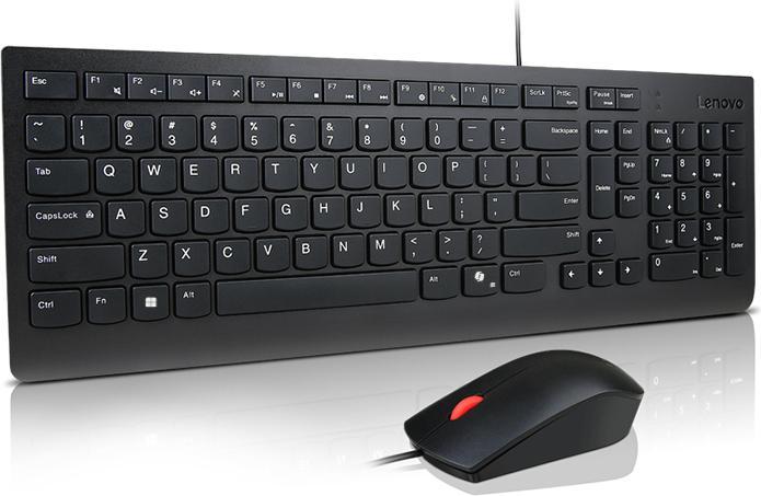 Actual product image Lenovo Essential Wired Keyboard & Mouse Nordic (Co