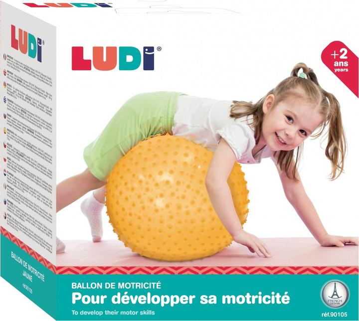 Produktbild LUDI Motor Development Ball Gymnastics and Yoga Ball for Children - Massage Texture with soft pins -