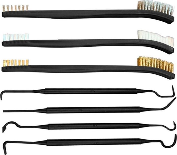 Produktbild König Design Drahtbürste Reinigungsbürste Metallbürste Messing Nylon Edelstahl Bürste Set Neu