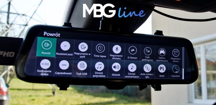 Image du produit MBG Line Enregistreur vidéo miroir HS900 Pro Sony (Microphone intégré, Écran intégré, Bluetooth, WiFi, QHD)