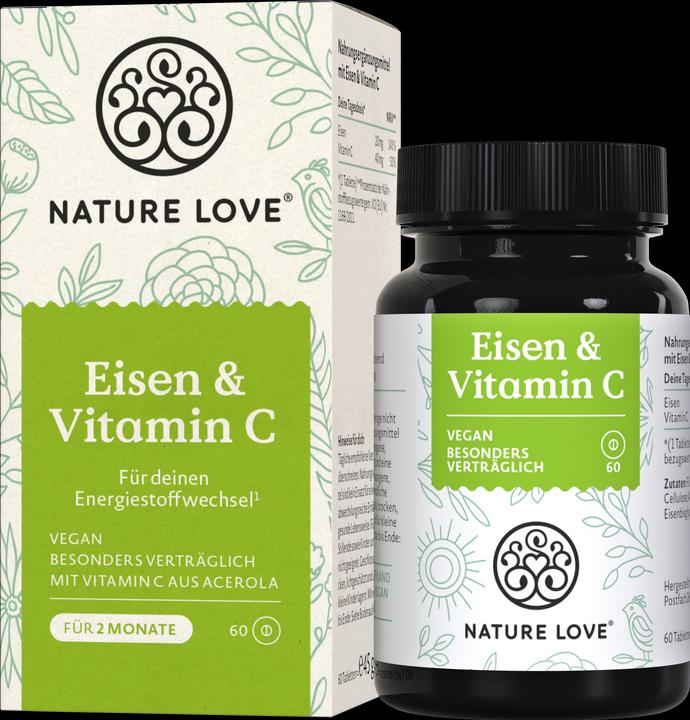 Nature Love Eisen & Vitamin C (60 Stück, 45 g)