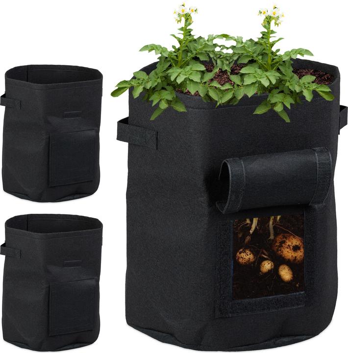 Image du produit Relaxdays 3x sacs-de-plantation (35 cm)