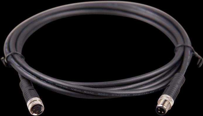 Actual product image Victron Energy Round connector M8 Victron 3-pole (pack of 2) 5m