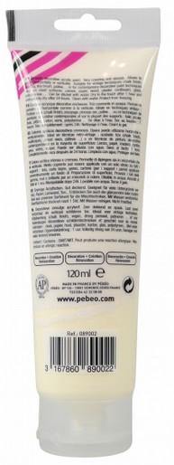 Actual product image Pebeo Decocrème Matt acrylic paint (Vanilla, 120 ml)