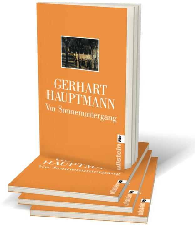 Produktbild Vor Sonnenuntergang (Deutsch, Gerhart Hauptmann, 2002)