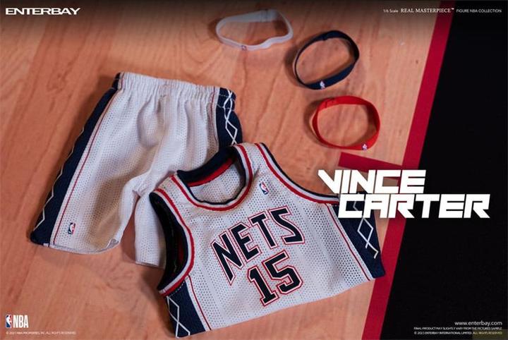 Actual product image Enterbay NBA Collection Real Masterpiece Action Figure 1/6 Vince Carter Special Edition 30 cm
