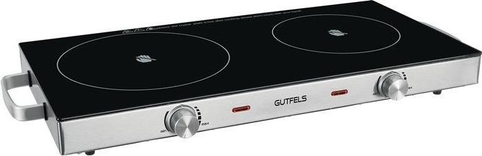Actual product image Gutfels Glass ceramic double hotplate
