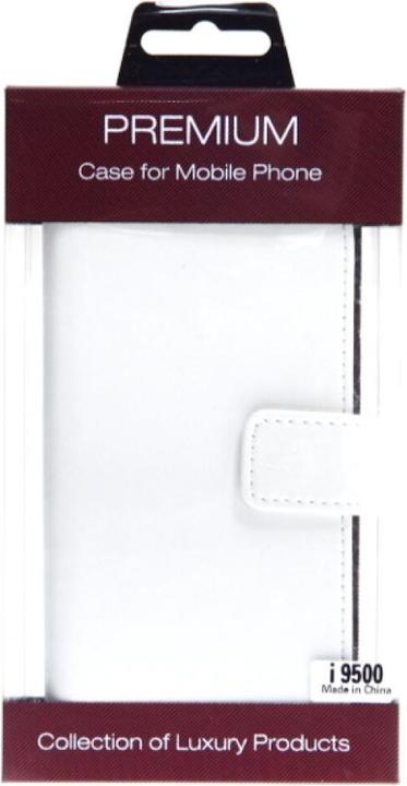 Productafbeelding OEM Slim Leather Book Case Galaxy S4 - wit 4250710503797 (Samsung Galaxy S4, Samsung Galaxy S4 Actief)