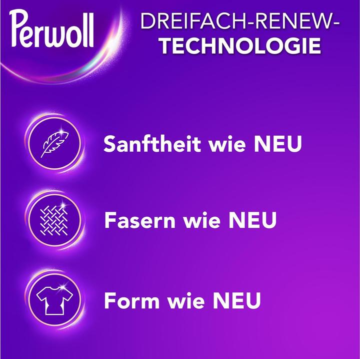 Produktbild Perwoll Renew Flüssig Wolle & Feines (52 Waschgänge, Flasche)