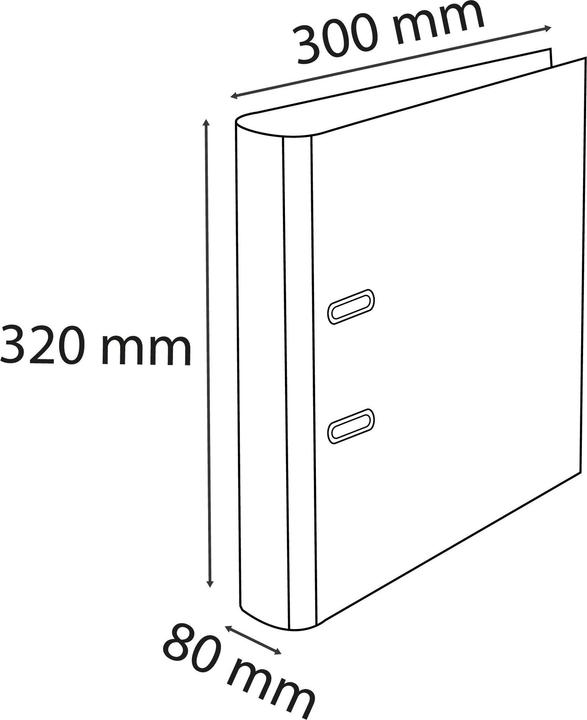 Actual product image Exacompta Ordner (A4, 80 mm, 1 Piece)