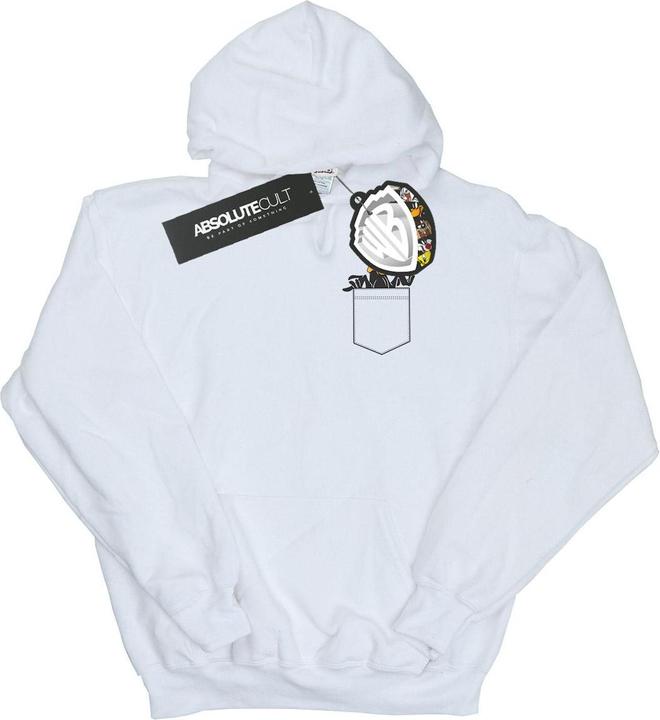Produktbild Looney Tunes Daffy Duck Faux Pocket Kapuzenpullover Mädchen (152, 158)