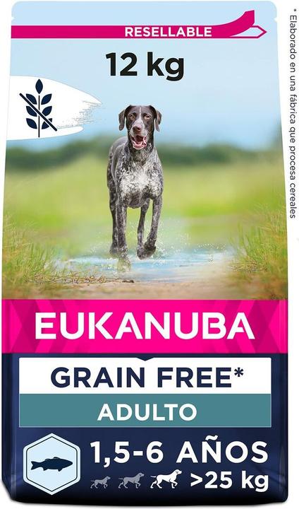 Image du produit Eukanuba Grain Free Adult L/XL avec saumon (Adulte, 1 pcs, 12000 g)