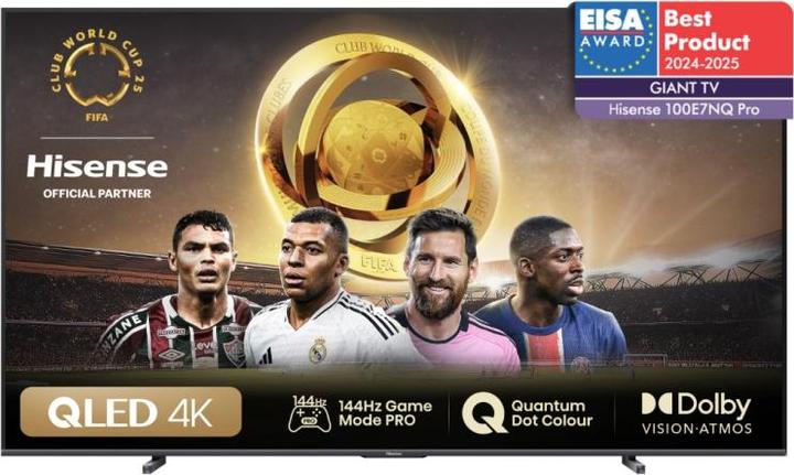 Produktbild Hisense TV 100E7NQ PRO Led TV 100' 4K (100", E7NQ Pro, QLED, 4K, 2023)