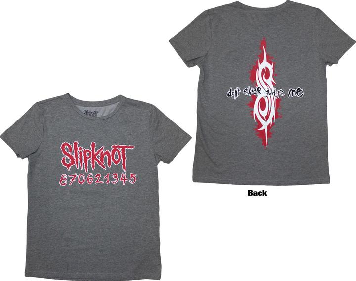 Slipknot Dont Ever Judge Me Back Print (Girlie)
