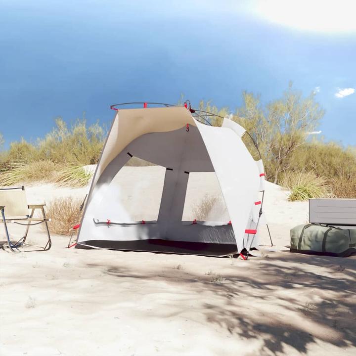 Produktbild VidaXL Strandzelt 2 Personen Quick Release Wasserdicht (Strandzelt + Strandmuschel, 2.10 kg, 2 Personen)