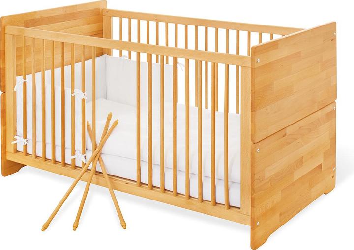 Produktbild Pinolino Sparset Natura extrabreit (Babybett, Wickelkommode)