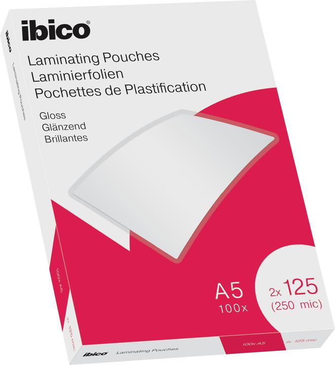 Ibico Laminating foil A5, 125 µm 100 pieces (A5, 100 Piece, 125 µm)