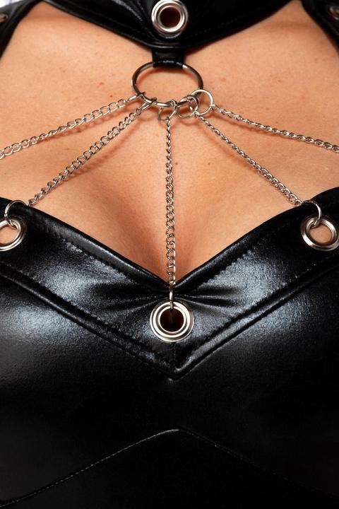 Actual product image Saresia Wetlook dress with collar (XL)