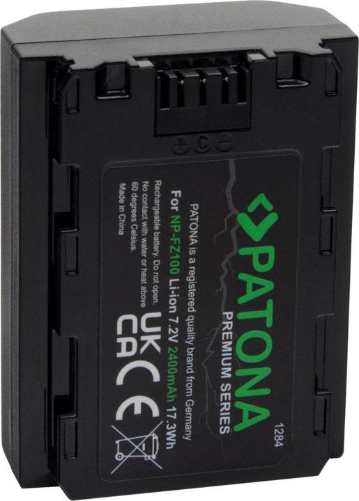 Actual product image Patona Sony NP-FZ100 Premium battery (Rechargeable battery)