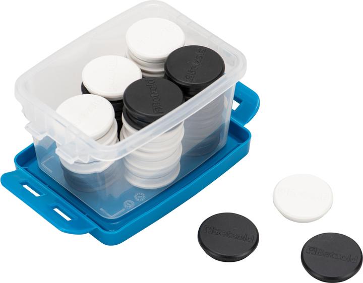 Actual product image Betzold Grip magnets in plastic box (40 x)