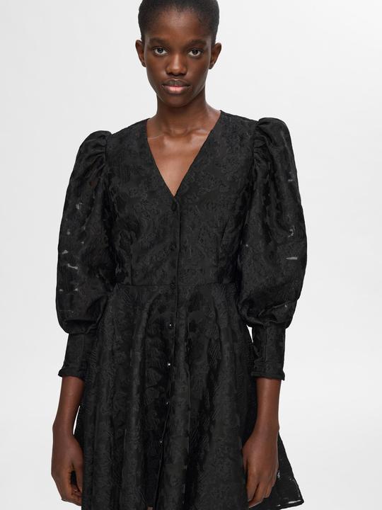 Actual product image Selected Femme Floral dress with puff sleeves (40)