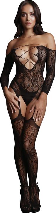 Productafbeelding Le Désir Criss Cross Neck Bodystocking (Eén maat voor iedereen)