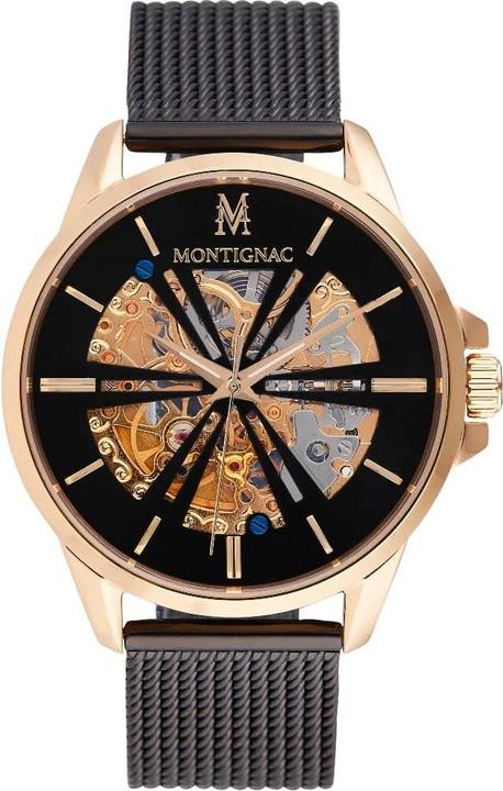 Produktbild Montignac Automatische Uhr Round (Skeleton-Uhr, 42 mm)