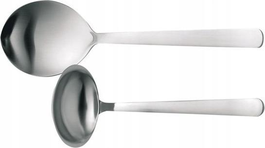 Actual product image Fiskars Serving cutlery, 2-piece, quality steel, silver/matt, Functional Form, 1002959 (Serving spoon, Tart knife)