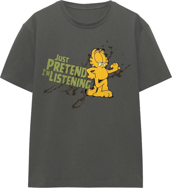 Actual product image Garfield Unisex Adult Just Pretend I'm Listening T-Shirt (S)