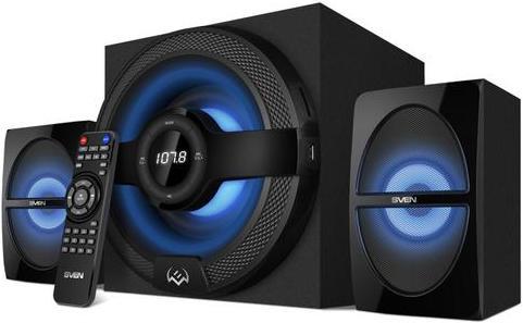 Actual product image Sven MS-2085 speaker set Black 2.1 channels (Set, 60 W)