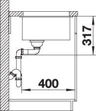 Produktbild Blanco Etagon 700-U (Aufsatzspülbecken, 46 cm, 73 cm)